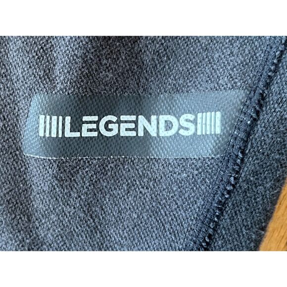 LEGENDS Black Gray Basketball Gym Sports Sweatpants Trousers Mens Size Large - Picture 3 of 8